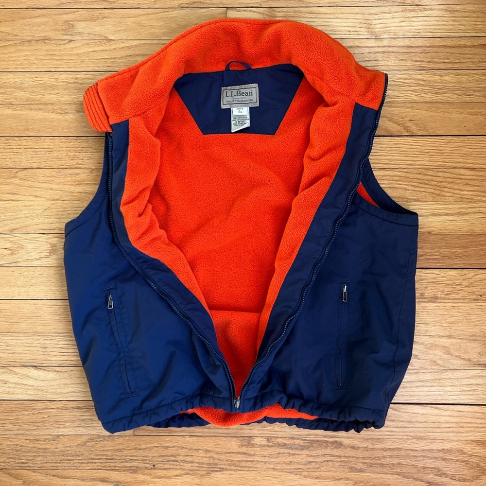 L.L. Bean fleece lined vest